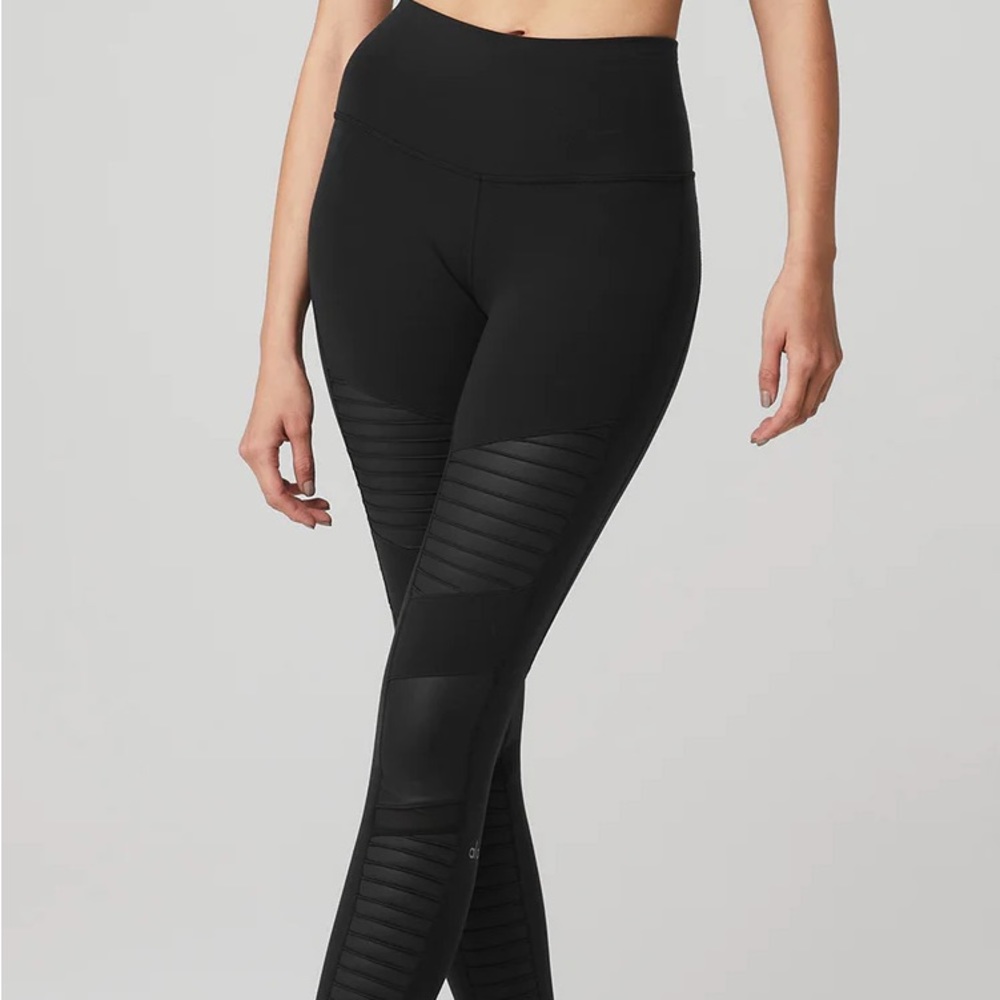 ALOYOGA high waist moto legging